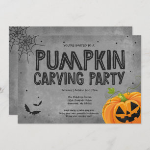 Convite de festas de Abóbora do Dia das Bruxas