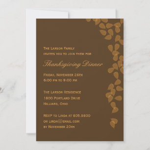 Convite de festas de Ação de Graças de Folga
