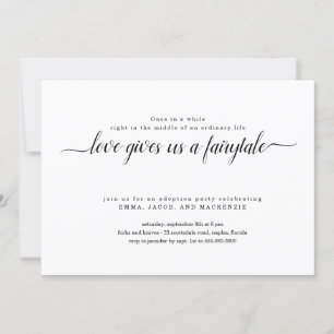 Convite de festas de adoção