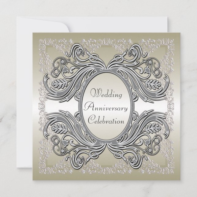 Convite de festas de aniversário de casamento (Frente)