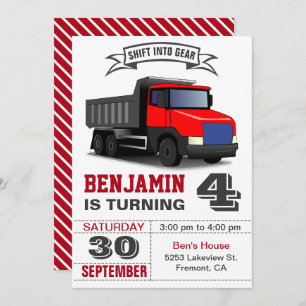 Convite de festas de Aniversário de criança de cam