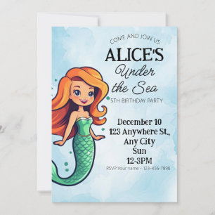 Convite de festas de Aniversário de criança de Tem