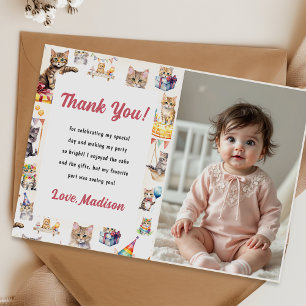 Convite de festas de aniversário de Gatinhos Gatin