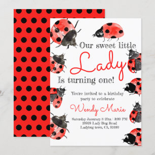 Convite de festas de aniversários de insetos