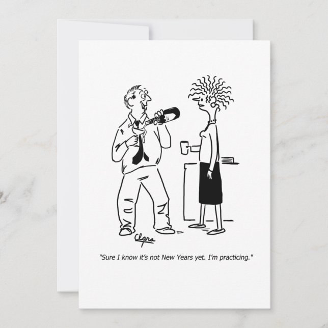 Convite de festas de Ano Novo (Frente)