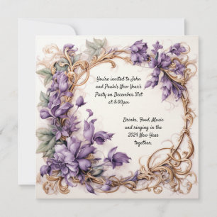 Convite de festas de Ano Novo