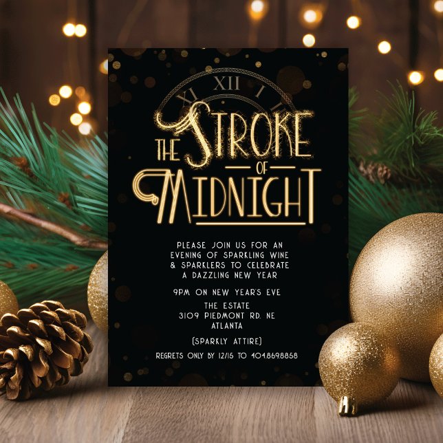 Convite de festas de Ano Novo (Criador carregado)