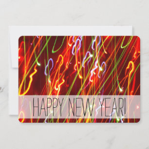 Convite de festas de Ano Novo das Luzes de Feriado