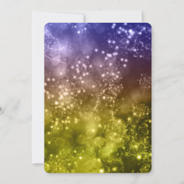 Convite de festas de Ano Novo Misturar Cores Bokeh