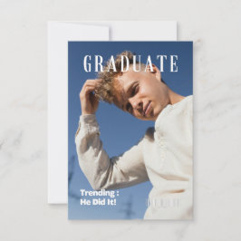 Convite de festas DE ANÚNCIO DE GRADUAÇÃO DA REVIS