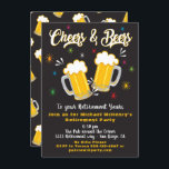 Convite de festas de Aposentação de Cervejas e Che<br><div class="desc">Convites de festas de Aposentadoria de Saúde e Cervejas incríveis. Vírus da anca retrorreflectora do excelente. Precisa de ajuda com o layout, basta enviar um e-mail para mim no Excelente tkatz@me.com para qualquer aniversário de marco, 30, 40º, 50º, 60º, 70, 80 ou muito mais! Mudar para qualquer idade Idade Ilustração...</div>