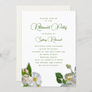 Convite de festas De Aposentação De Rosa De Praia 