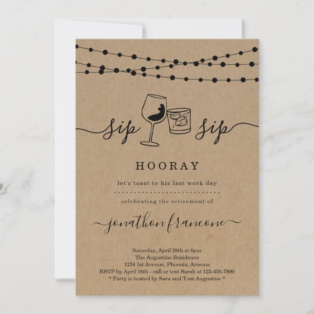 Convite de festas de aposentadoria engraçado (Frente)