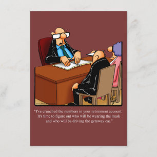 Convite de festas de aposentadoria engraçado "Esp