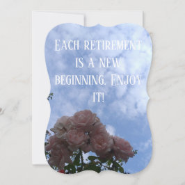 convite de festas de aposentadoria rosa