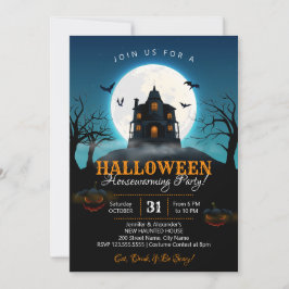 Convite de festas de Aquecimento de Halloween