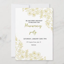 Convite de festas de Aquecimento Doméstico