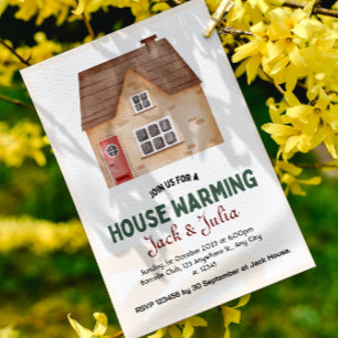 Convite de festas de Aquecimento Doméstico White B