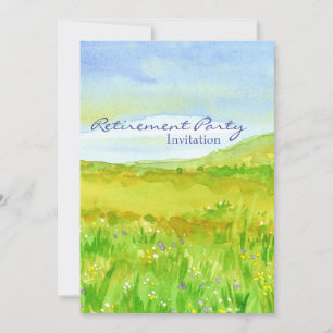 Convite de festas de Baixa Prairie Grass Meadow