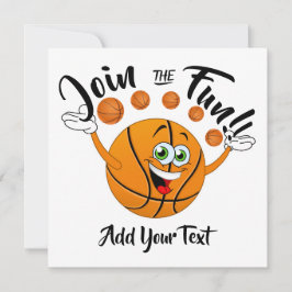 Convite de festas de basquete