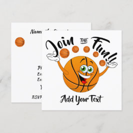 Convite de festas de basquete