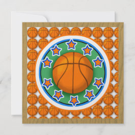 Convite de festas de basquete
