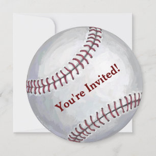 Convite de festas de beisebol