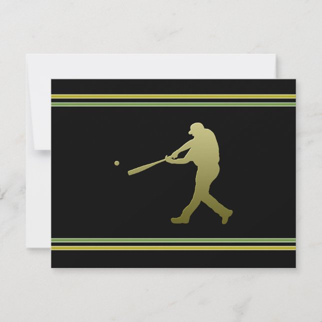 Convite de festas de beisebol (Frente)