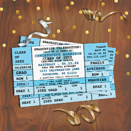 Convite de festas de Bilhete de Concertação de Gra