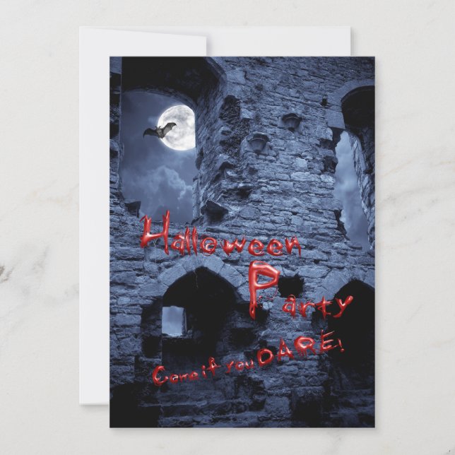Convite de festas de bloqueio do Halloween (Frente)