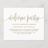 Convite de festas de Boas-vindas da Caligrafia Dou