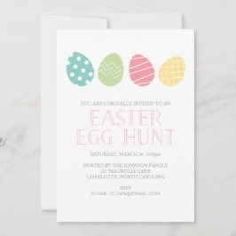 Convite de festas De Caça De Ovo De Páscoa