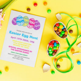 Convite de festas De Caça De Ovo De Páscoa