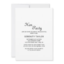 Convite de festas De Caligrafia Negra Minimalista