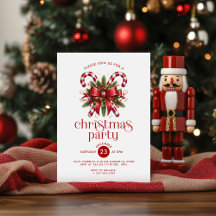 Convite de festas de Canas de Natal