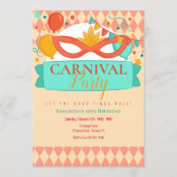 Convite de festas de Carnaval