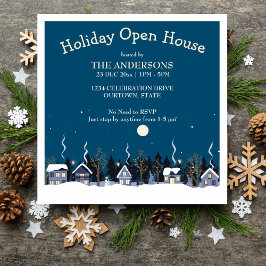 Convite de festas de casas abertas de férias da al