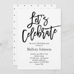 Convite de festas de Celebração do Vamos Glimmer B