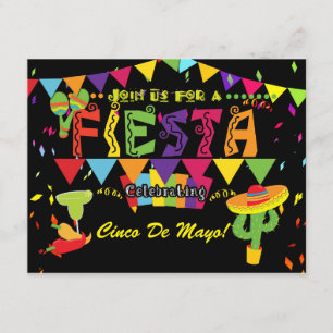 Convite de festas de Celebração Fiesta Cinco De Ma