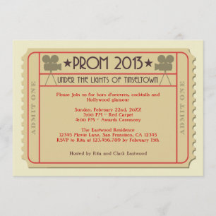 Convite de festas de Cerimônia de Prêmios de Tí