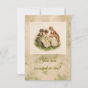 Convite de festas de chá