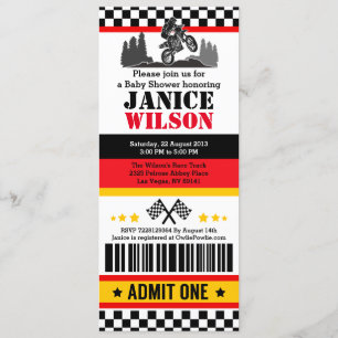 Convite de festas de Chá de fraldas de Passagem de