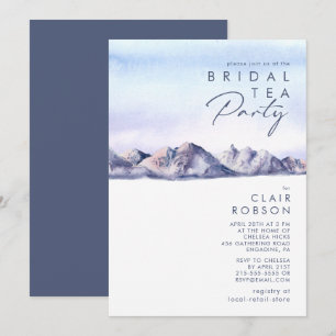 Convite de festas De Chá Sunset Da Montanha De in