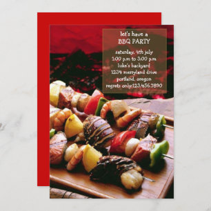 Convite de festas de CHURRASCO