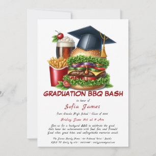Convite de festas de CHURRASCO de Graduação   Cook