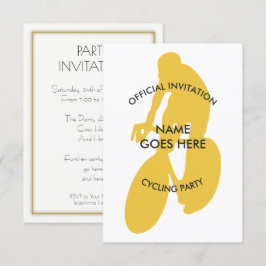 Convite de festas de Ciclo Personalizável