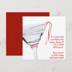Convite de festas de Cocktail de Natal