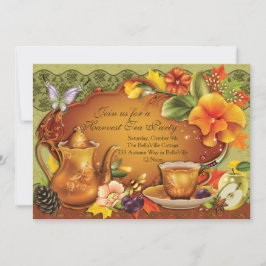 Convite de festas de Colheita de outono