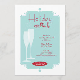 Convite de festas de Coquetel de Feriado