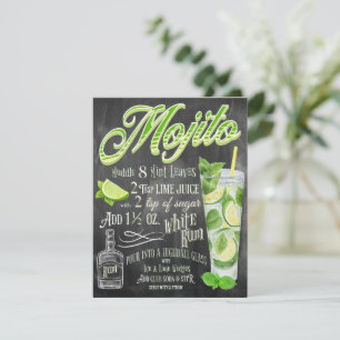 Convite de festas de coquetel Mojito